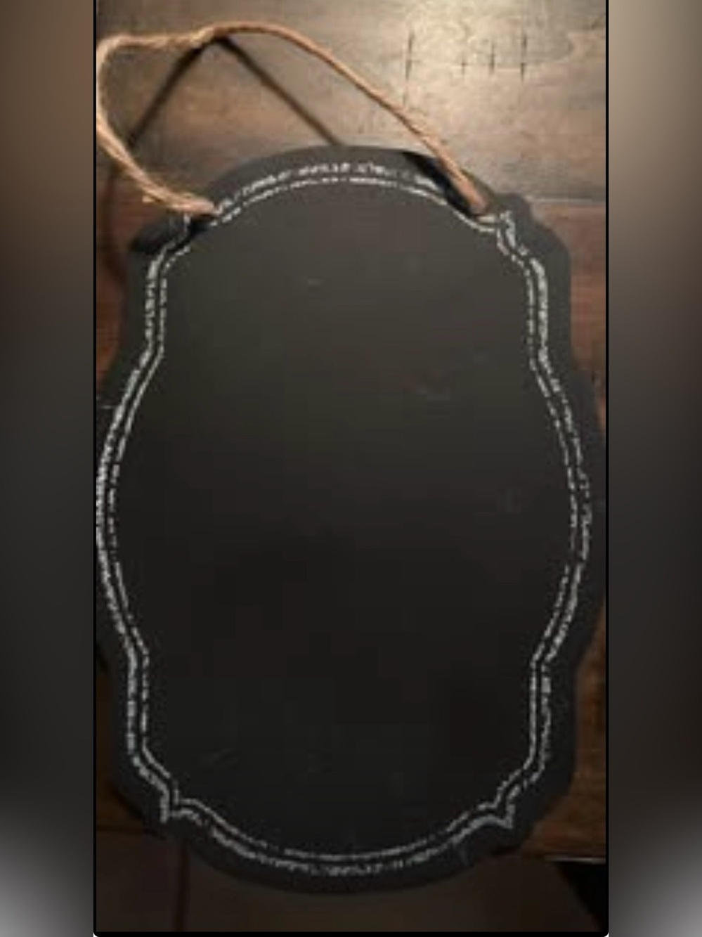 Rustic Hanging Chalkboard Sign (6" x 8")
